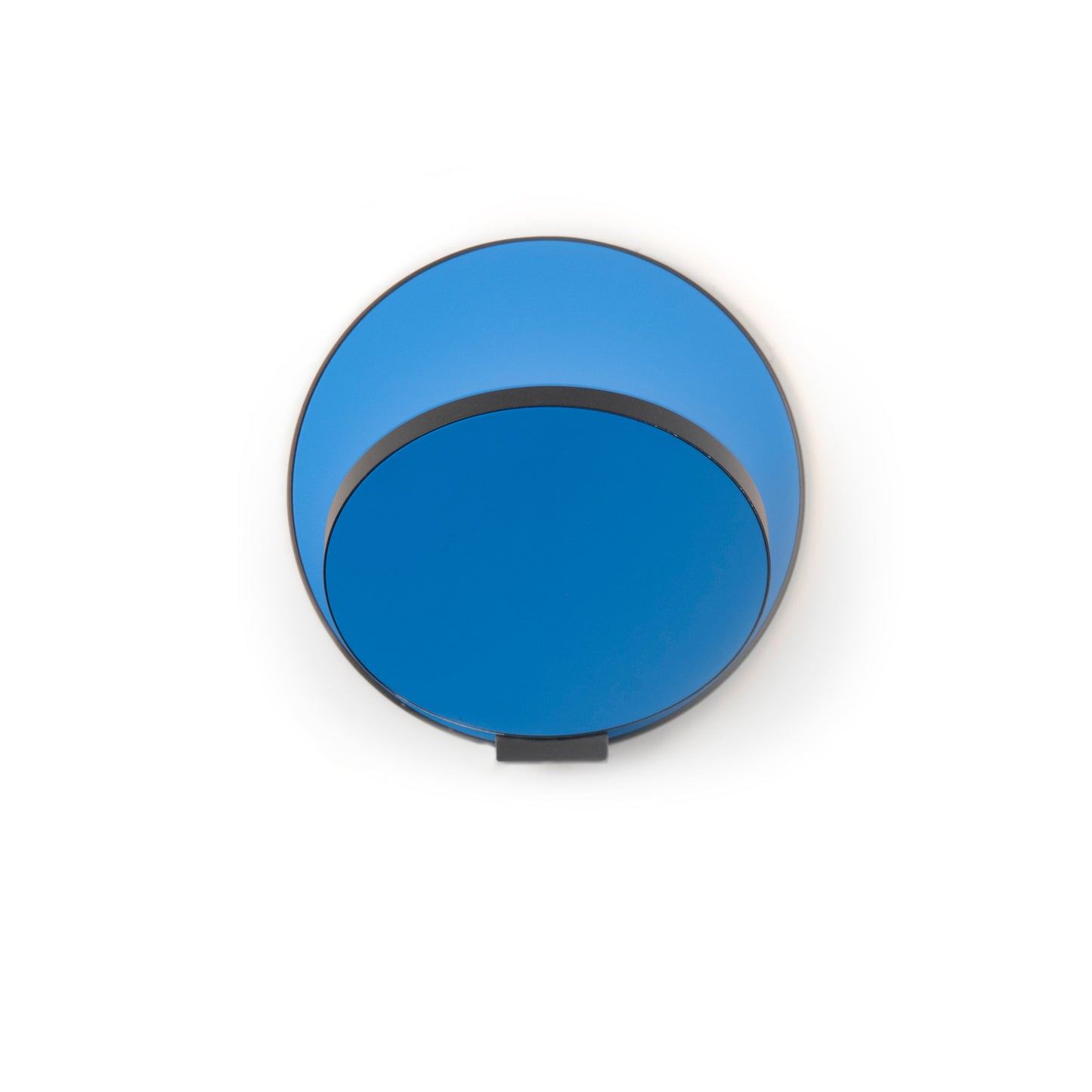 Gravy Wall Sconce Metallic Black Body Matte Blue Plates Hardwire Grw S Mbk Mbl Hw by Koncept Inc