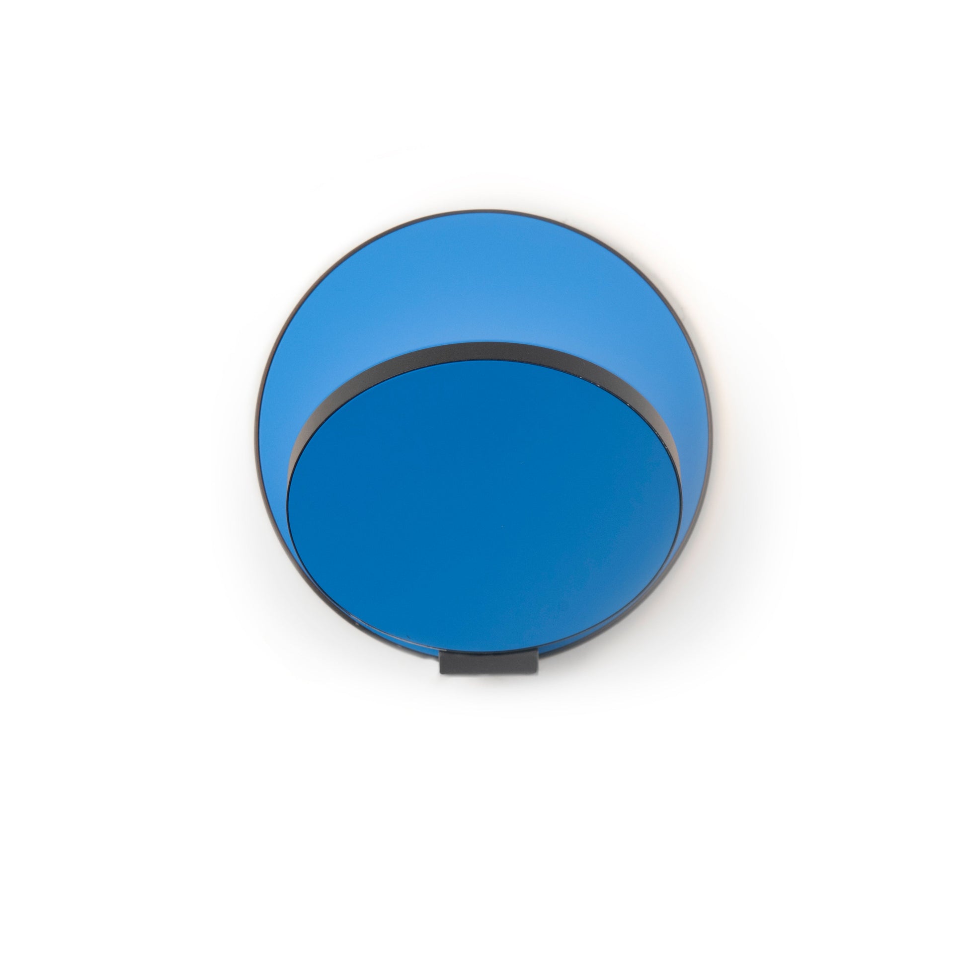 Gravy Wall Sconce Metallic Black Body Matte Blue Plates Hardwire Grw S Mbk Mbl Hw by Koncept Inc