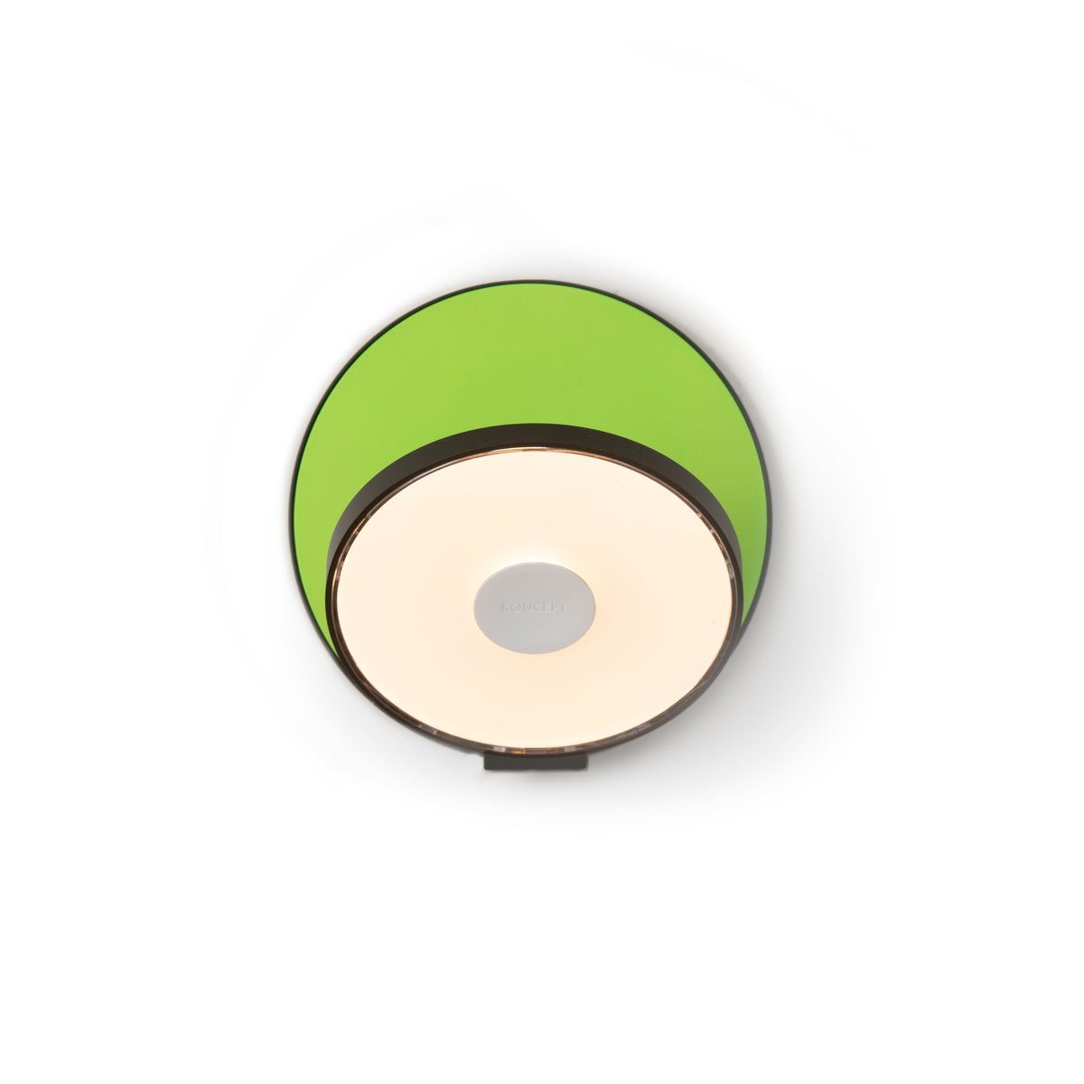 Koncept Gravy LED Wall Sconce, Metallic Black, Matte Green, Hardwire (GRW-S-MBK-MGN-HW)