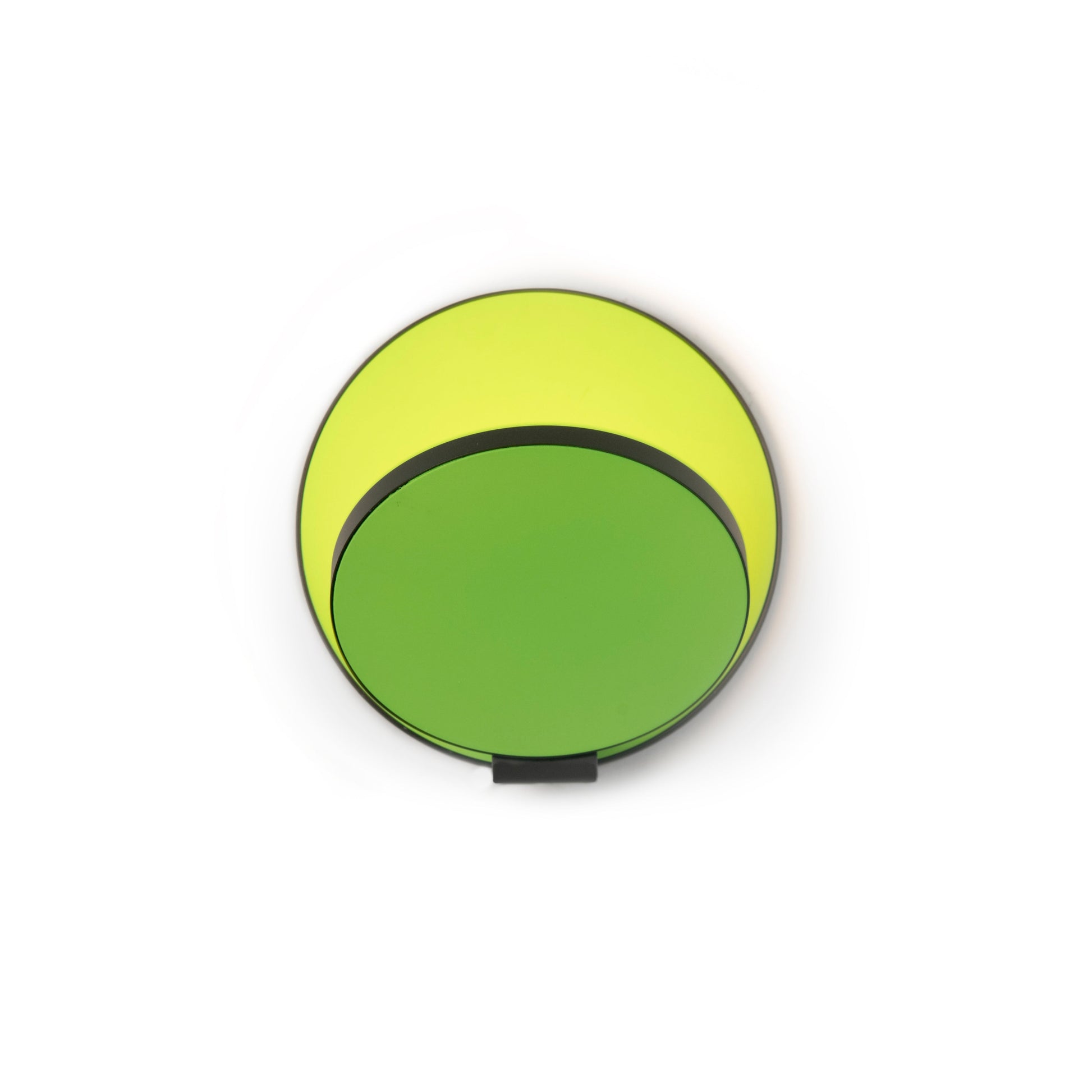 Gravy Wall Sconce Metallic Black Body Matte Green Plates Plug In Grw S Mbk Mgn Pi by Koncept Inc