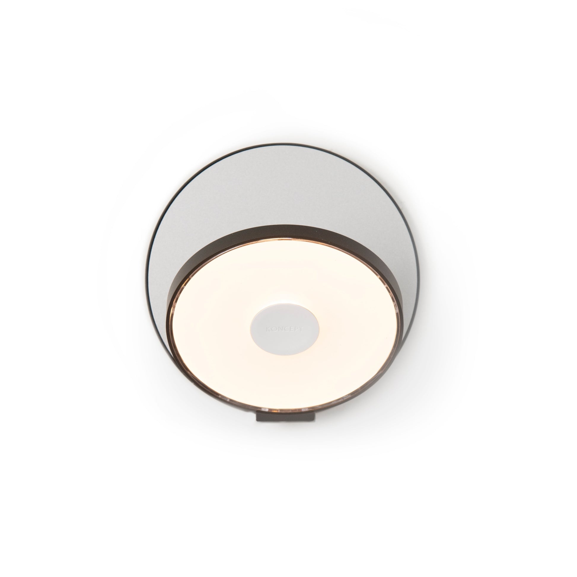 Gravy Wall Sconce Metallic Black Body Silver Plates Plug In Grw S Mbk Sil Pi by Koncept Inc