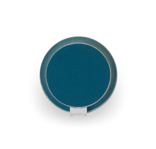 Gravy Wall Sconce Matte White Body Azure Felt Plates Hardwire Grw S Mwt Azf Hw by Koncept Inc