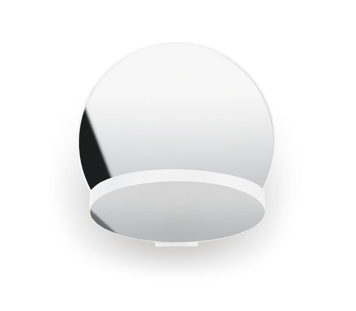 Koncept Gravy LED Wall Sconce, Matte White, Chrome, Hardwire (GRW-S-MWT-CRM-HW)