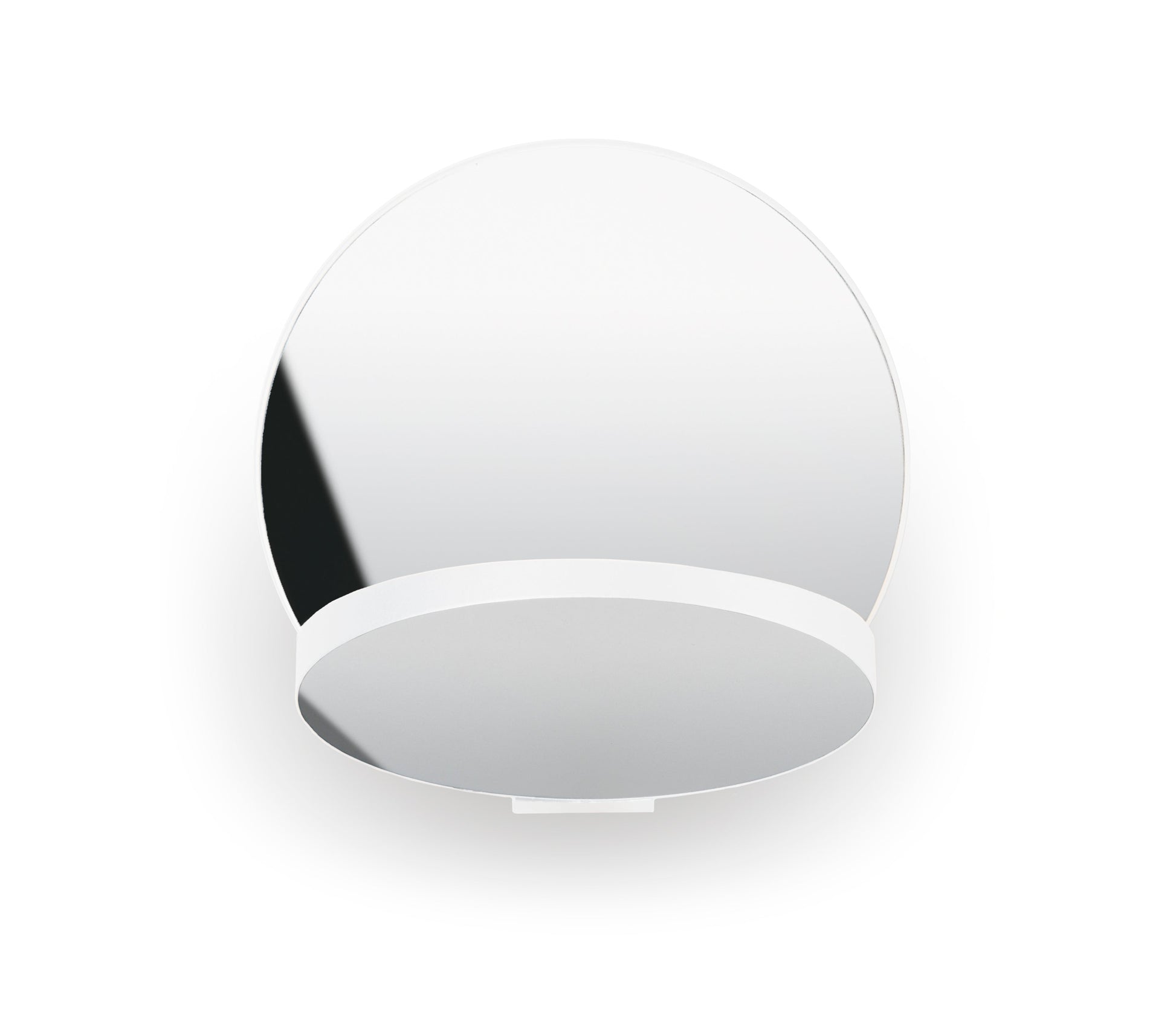 Gravy Wall Sconce Matte White Body Chrome Plates Hardwire Grw S Mwt Crm Hw by Koncept Inc