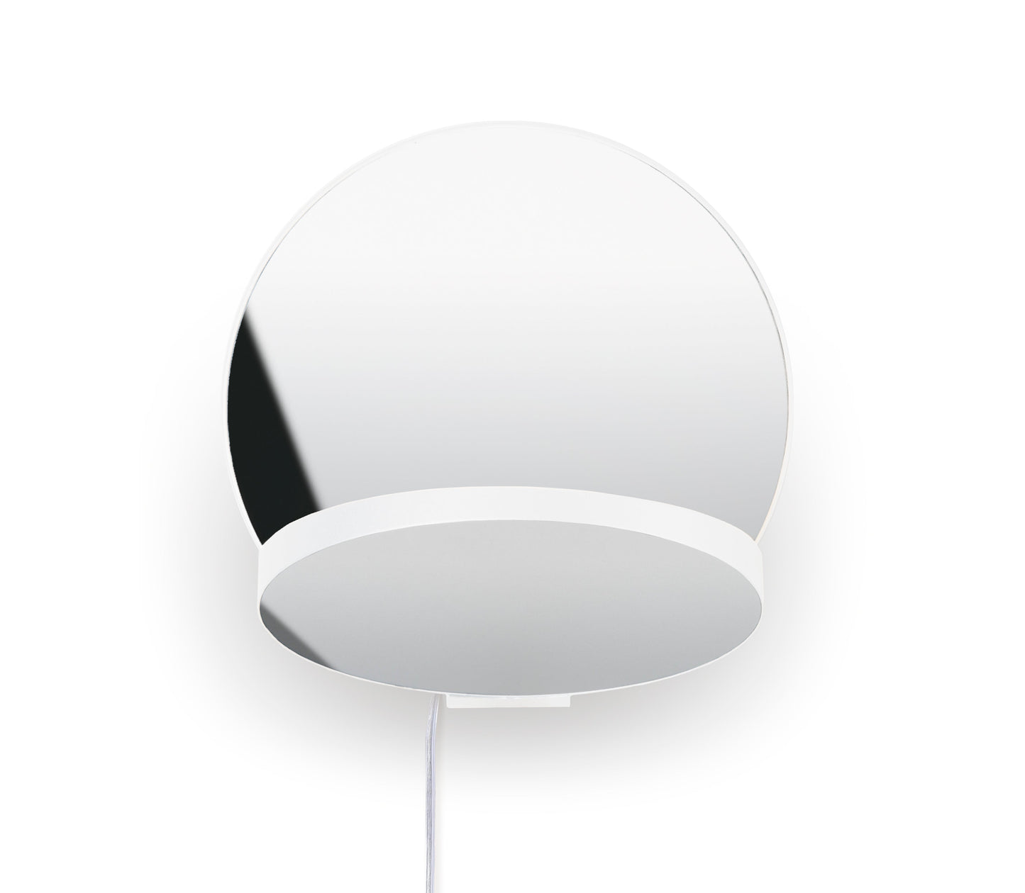 Gravy Wall Sconce Matte White Body Chrome Plates Plug In Grw S Mwt Crm Pi by Koncept Inc