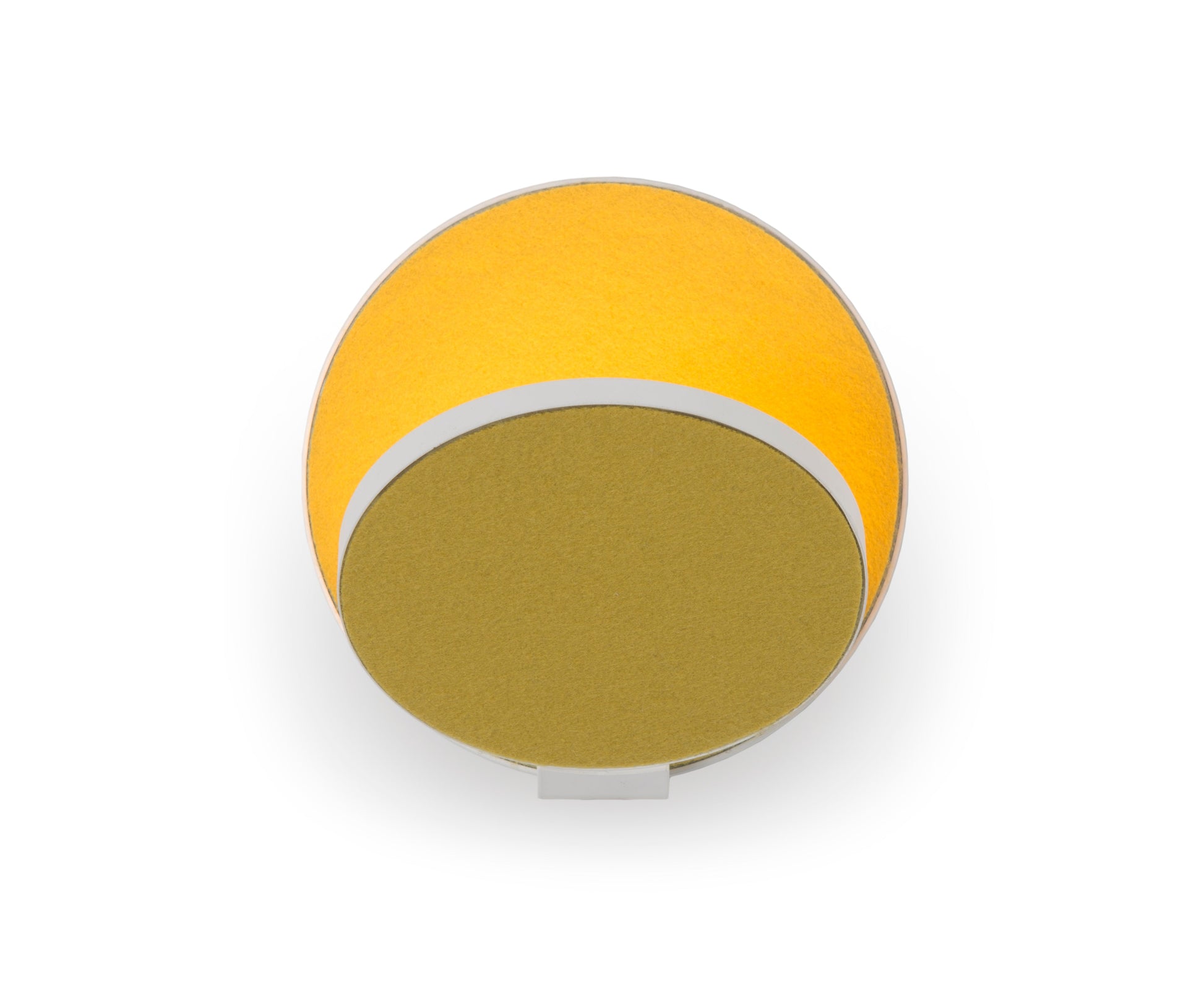 Gravy Wall Sconce Matte White Body Honeydew Felt Plates Hardwire Grw S Mwt Hdf Hw by Koncept Inc
