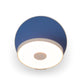 Gravy Wall Sconce Matte White Body Matte Blue Plates Plug In Grw S Mwt Mbl Pi by Koncept Inc