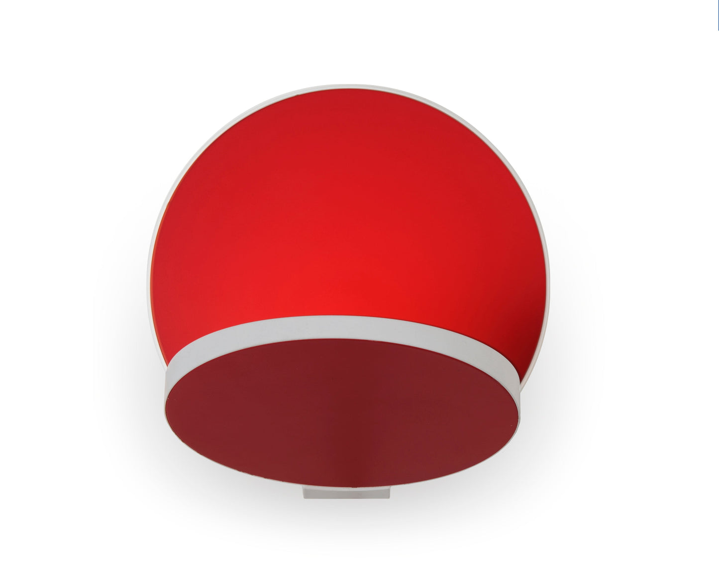 Gravy Wall Sconce Matte White Body Matte Red Plates Hardwire Grw S Mwt Mrd Hw by Koncept Inc