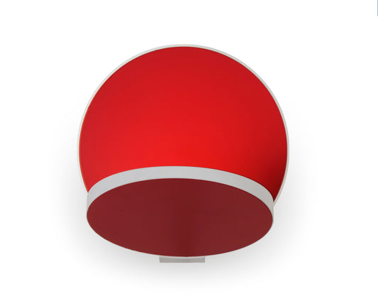 Gravy Wall Sconce Matte White Body Matte Red Plates Hardwire Grw S Mwt Mrd Hw by Koncept Inc