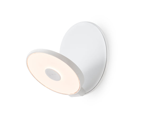 Gravy Wall Sconce Matte White Body Matte White Plates Plug In Grw S Mwt Mwt Pi by Koncept Inc