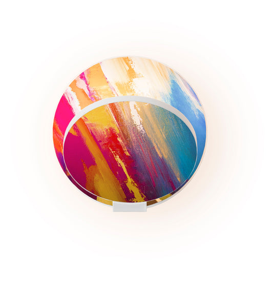 Gravy Wall Sconce Matte White Body Paintable Plates Hardwire Grw S Mwt Ptb Hw by Koncept Inc