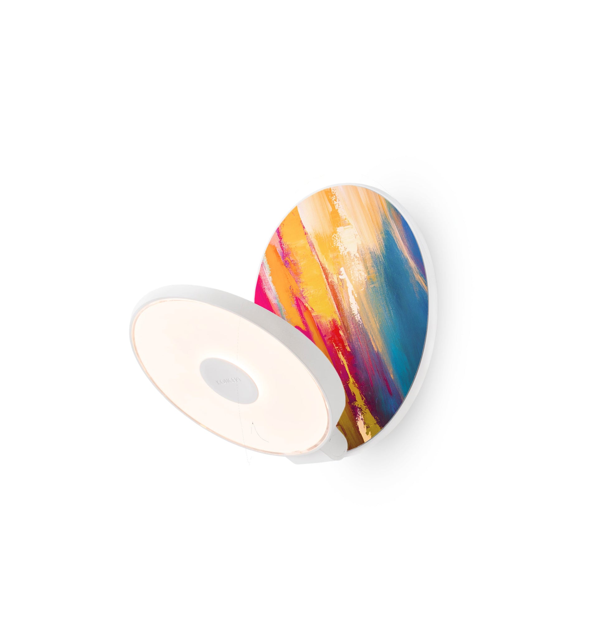 Gravy Wall Sconce Matte White Body Paintable Plates Hardwire Grw S Mwt Ptb Hw by Koncept Inc