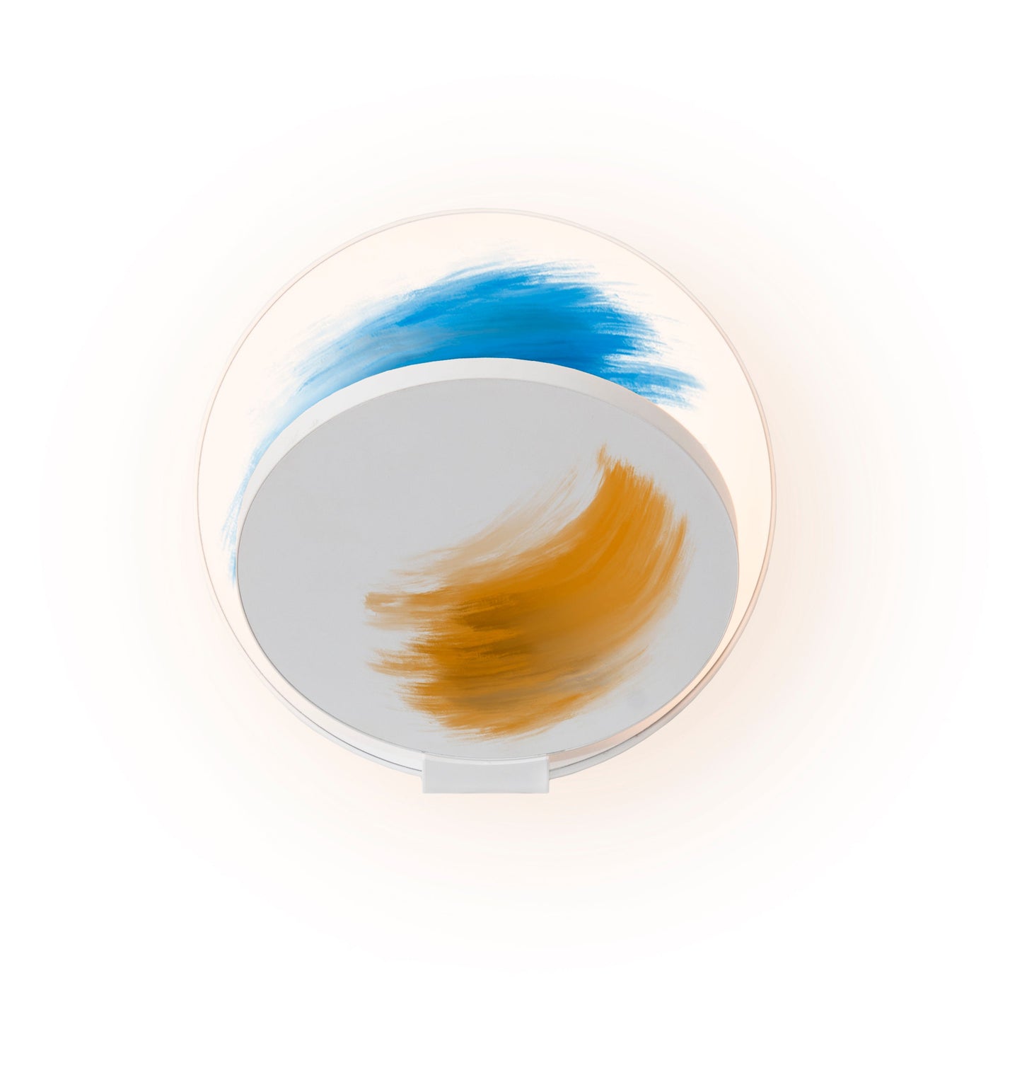 Gravy Wall Sconce Matte White Body Paintable Plates Hardwire Grw S Mwt Ptb Hw by Koncept Inc
