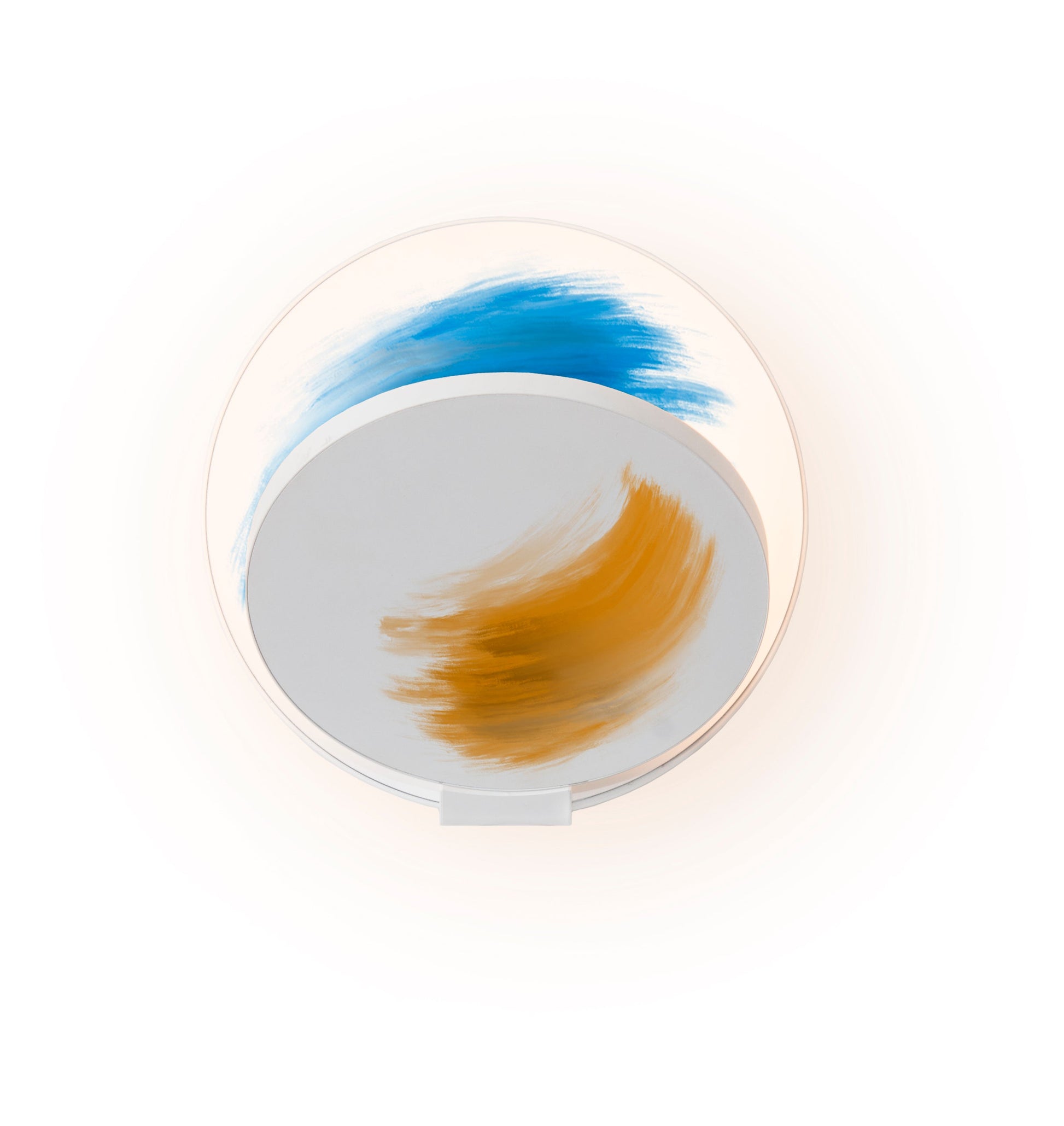 Gravy Wall Sconce Matte White Body Paintable Plates Hardwire Grw S Mwt Ptb Hw by Koncept Inc