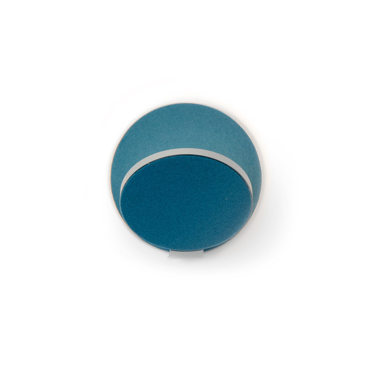 Gravy Wall Sconce Silver Body Azure Felt Plates Hardwire Grw S Sil Azf Hw by Koncept Inc