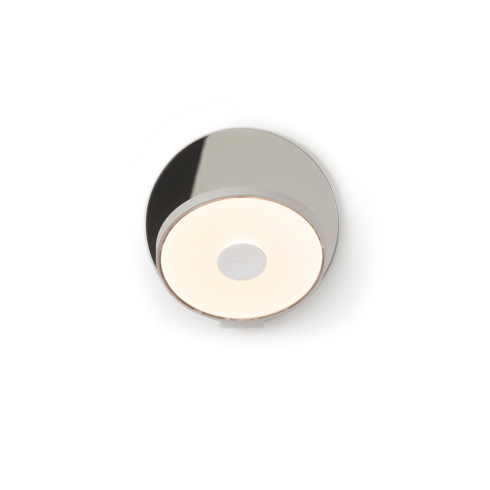 Gravy Wall Sconce Silver Body Chrome Plates Hardwire Grw S Sil Crm Hw by Koncept Inc