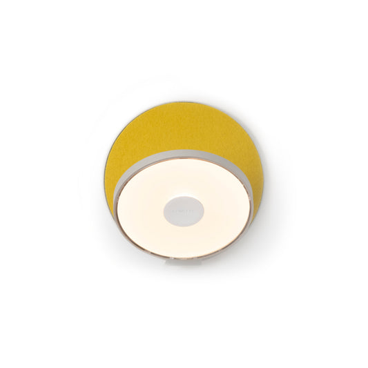 Gravy Wall Sconce Silver Body Honeydew Felt Plates Hardwire Grw S Sil Hdf Hw by Koncept Inc