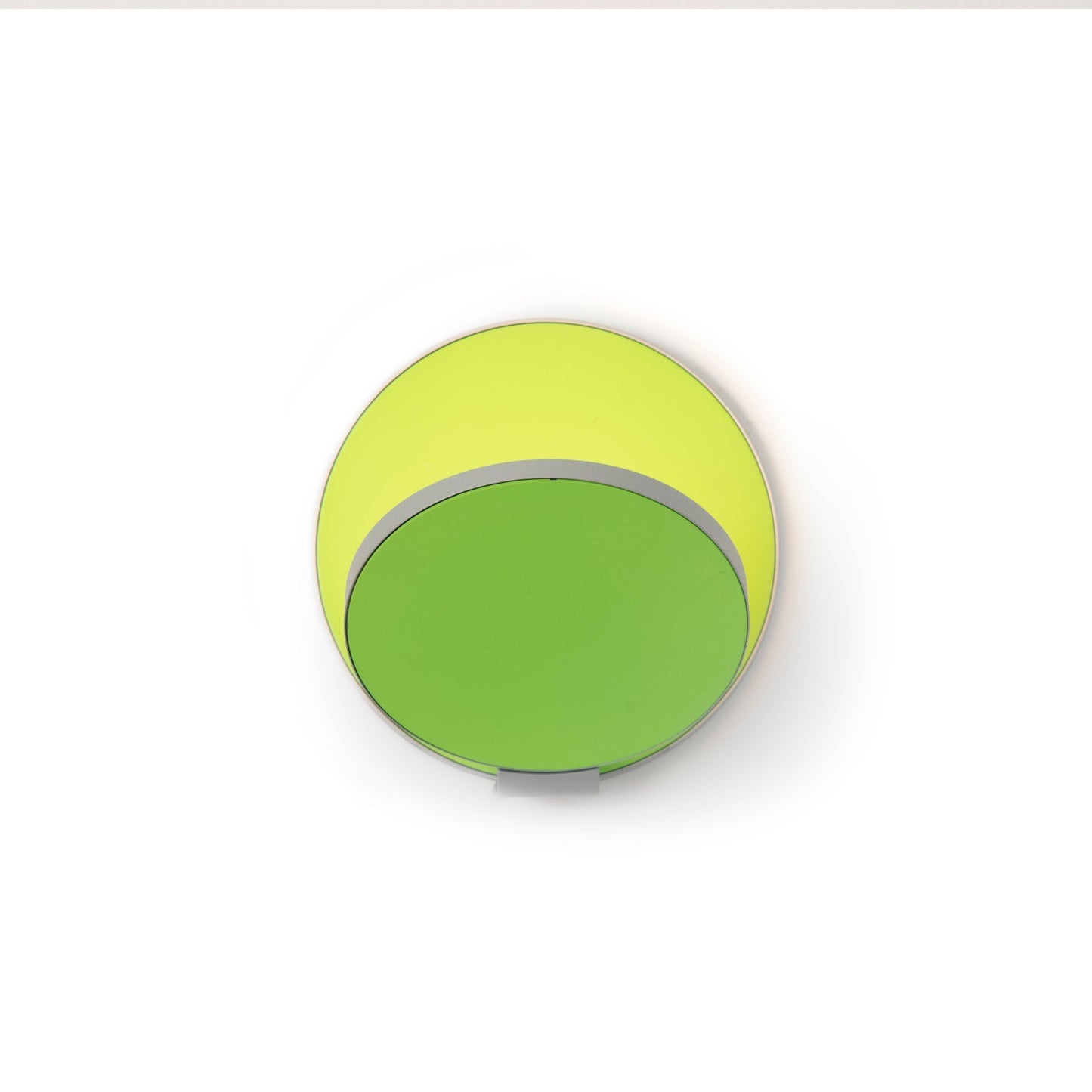 Gravy Wall Sconce Silver Body Matte Green Plates Plug In Grw S Sil Mgn Pi by Koncept Inc