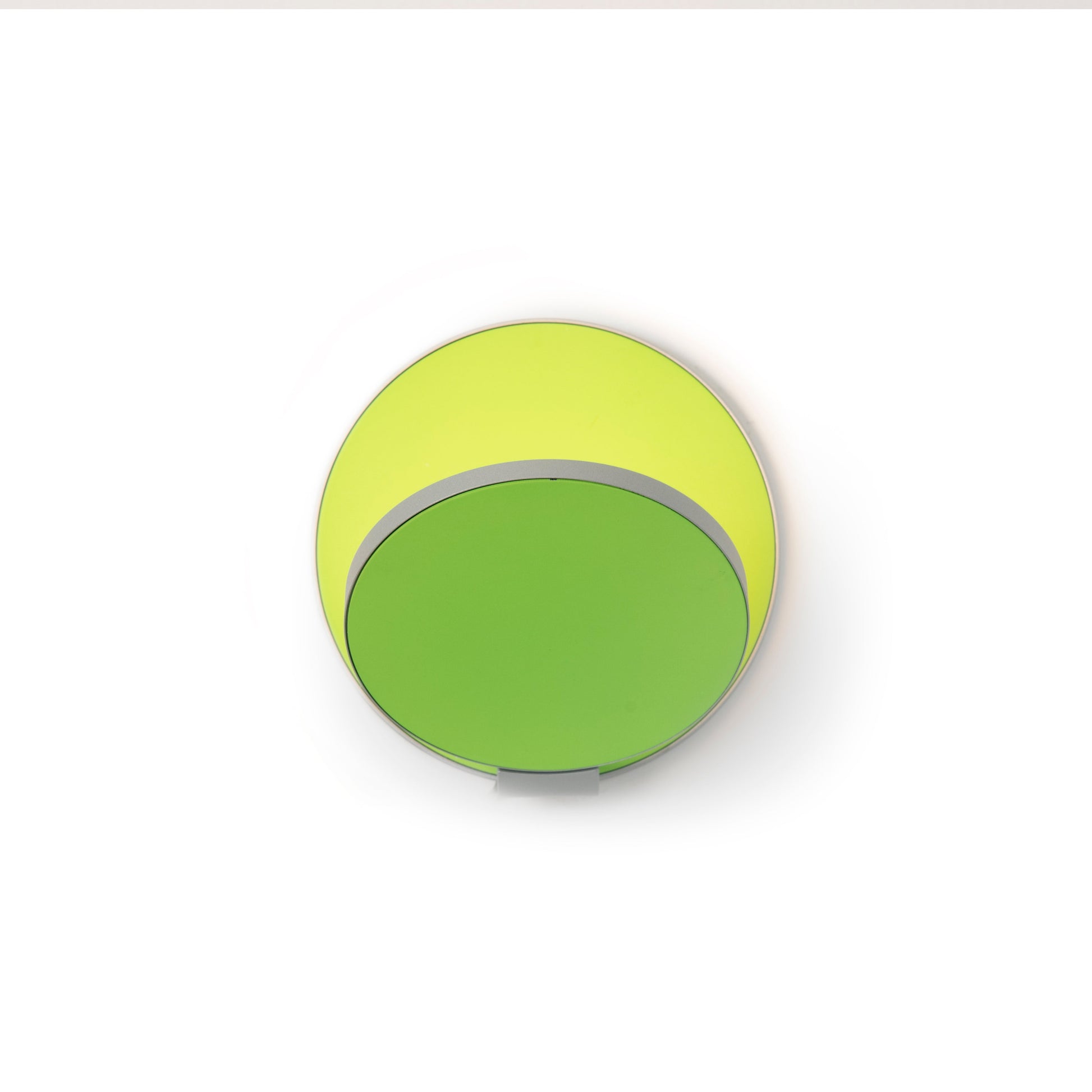 Gravy Wall Sconce Silver Body Matte Green Plates Plug In Grw S Sil Mgn Pi by Koncept Inc