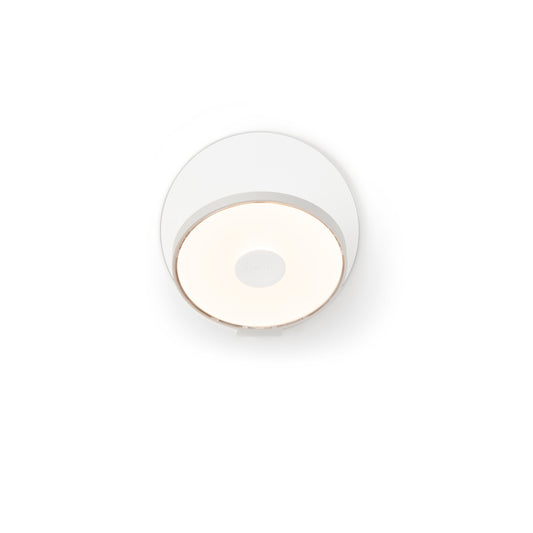 Gravy Wall Sconce Silver Body Matte White Plates Hardwire Grw S Sil Mwt Hw by Koncept Inc