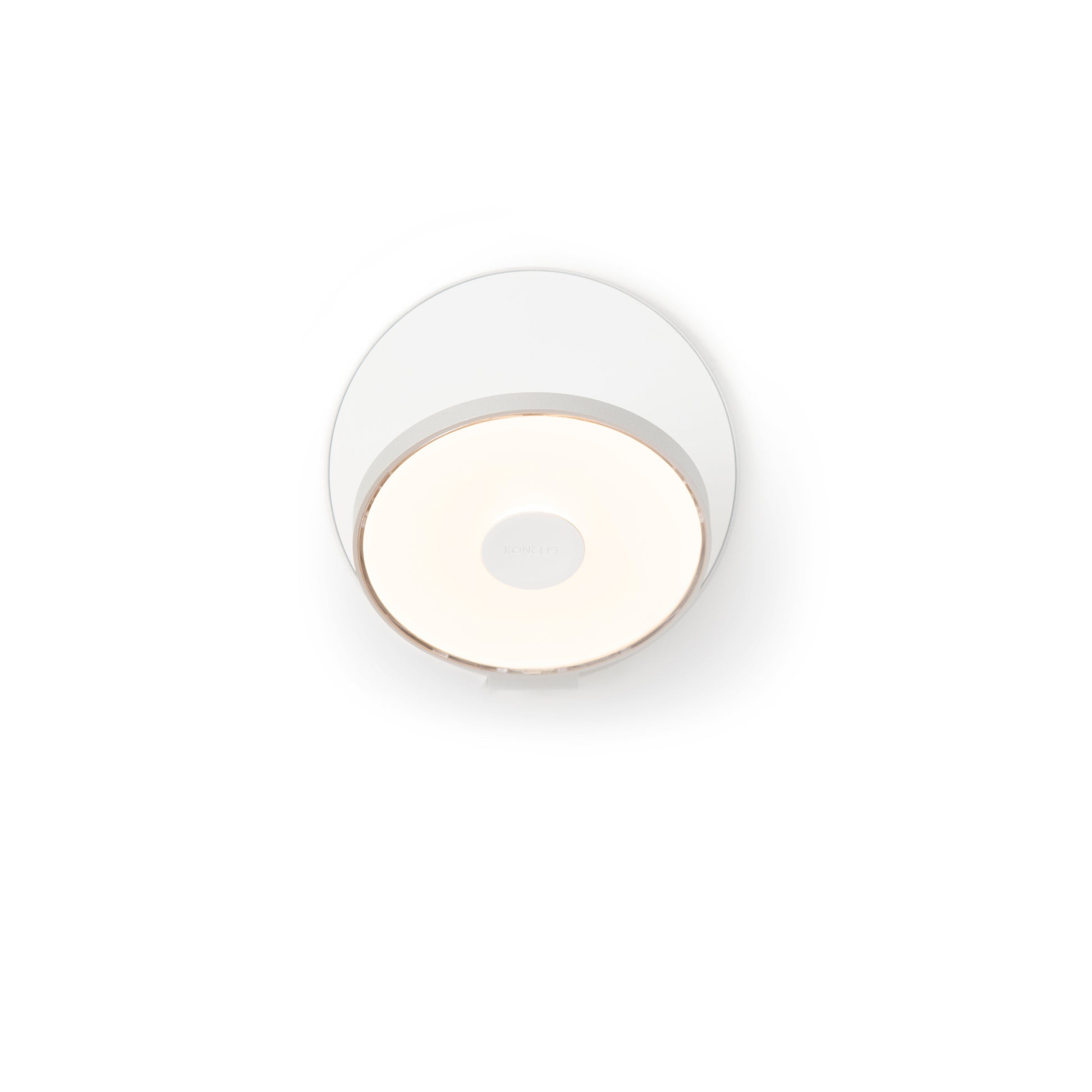 Gravy Wall Sconce Silver Body Matte White Plates Plug In Grw S Sil Mwt Pi by Koncept Inc