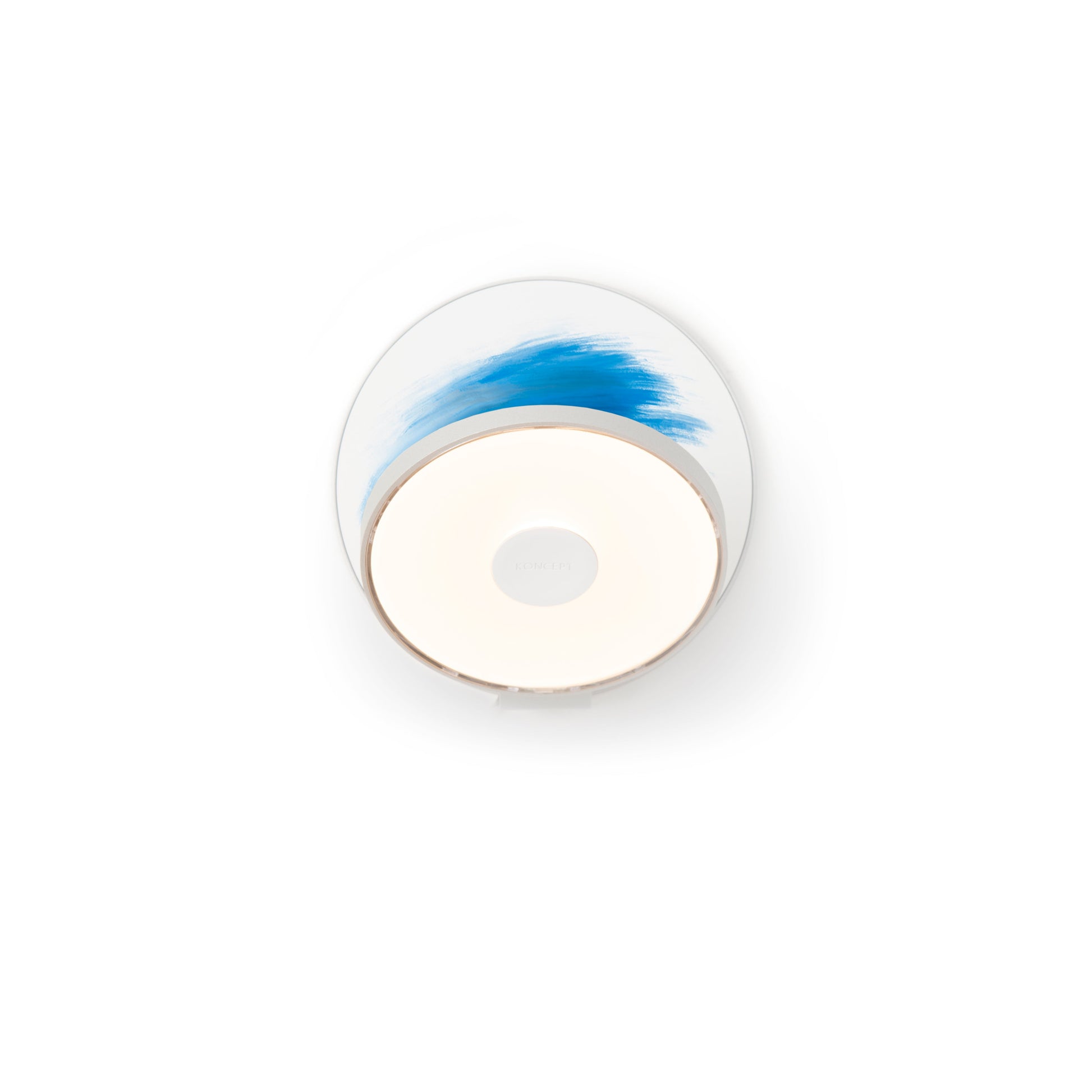 Gravy Wall Sconce Silver Body Paintable Plates Hardwire Grw S Sil Ptb Hw by Koncept Inc