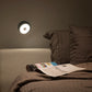 Gravy Wall Sconce Matte White Body Matte Blue Plates Plug In Grw S Mwt Mbl Pi by Koncept Inc