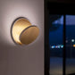 Gravy Wall Sconce Matte White Body Matte Blue Plates Plug In Grw S Mwt Mbl Pi by Koncept Inc