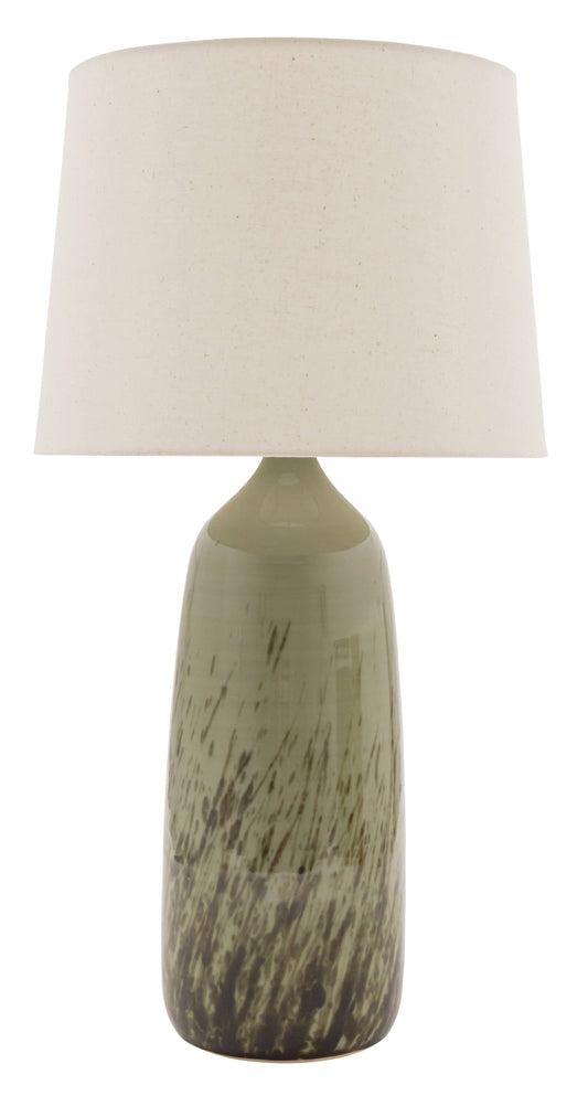 House of Troy Scatchard 31" Stoneware Table Lamp in Decorated Celadon