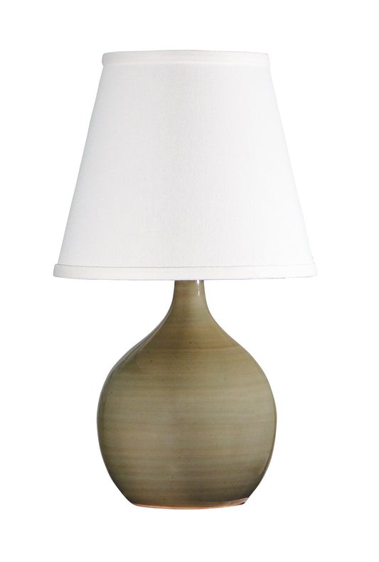 House of Troy Scatchard 13.5" Stoneware Mini Accent Lamp in Celadon
