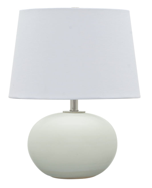 House of Troy Scatchard 17" Stoneware Table Lamp in White Matte