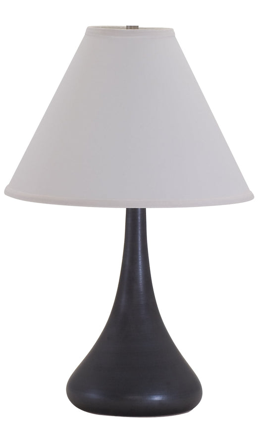 House of Troy Scatchard 23" Stoneware Table Lamp in Black Matte