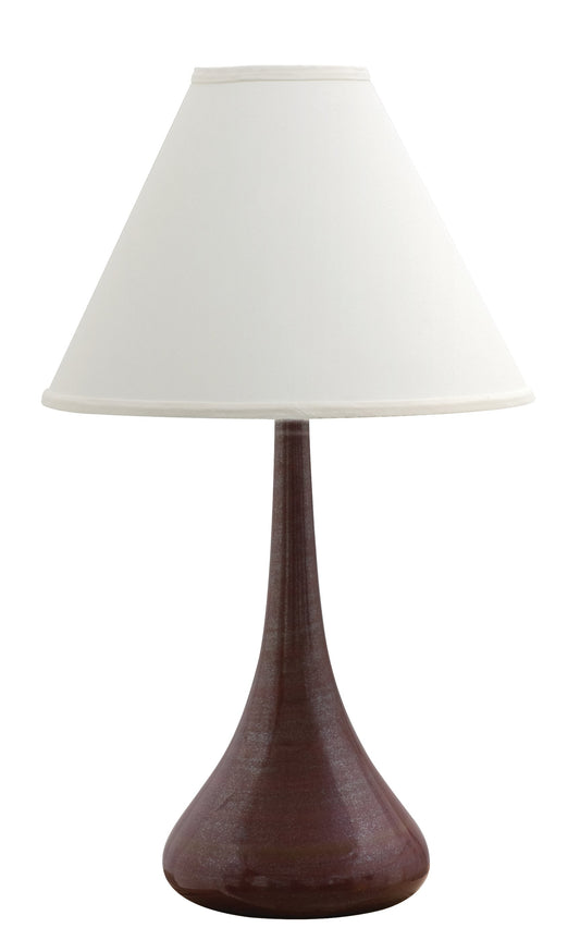 House of Troy Scatchard 26" Stoneware Table Lamp, Style GS801 in Iron Red