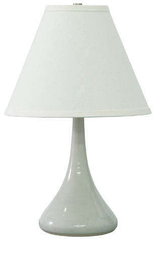 House of Troy Scatchard 19" Stoneware Table Lamp in Gray Gloss