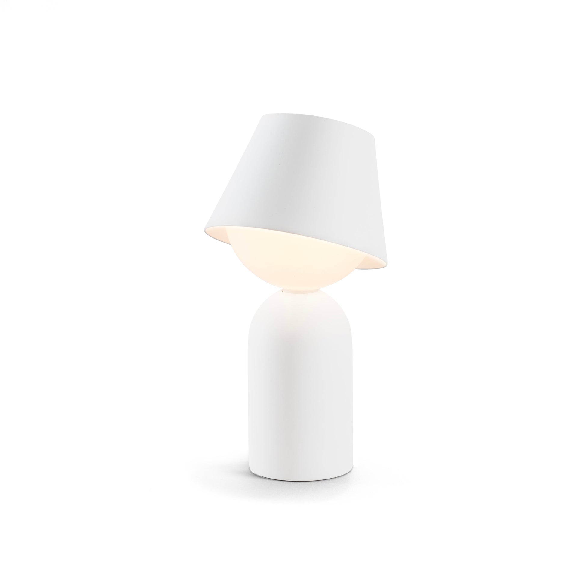 Guy Led Lantern Shade Matte White Guy Mwt by Koncept Inc