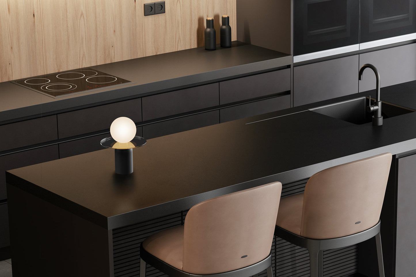 Guy Led Lantern Shade Matte White Guy Mwt by Koncept Inc