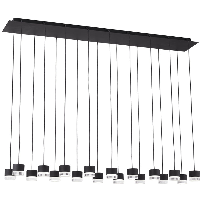 Contemporary 18 Light Crystal LED Chandelier & Commercial Home by Visual & Comfort & Co