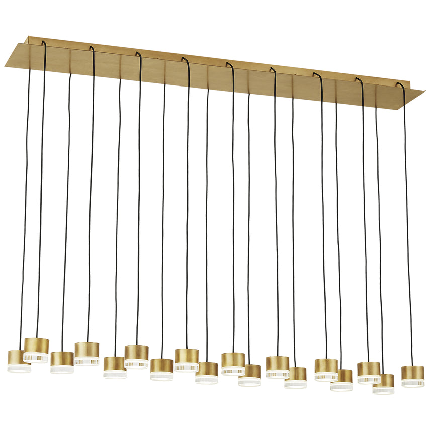 Contemporary 18 Light Crystal LED Chandelier & Commercial Home by Visual & Comfort & Co