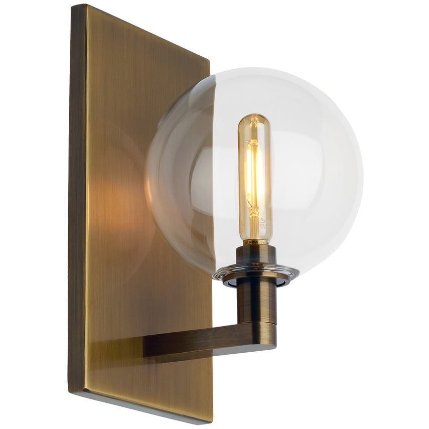 Led Glass Globe Wall Sconce Gambit by Visual & Comfort & Co