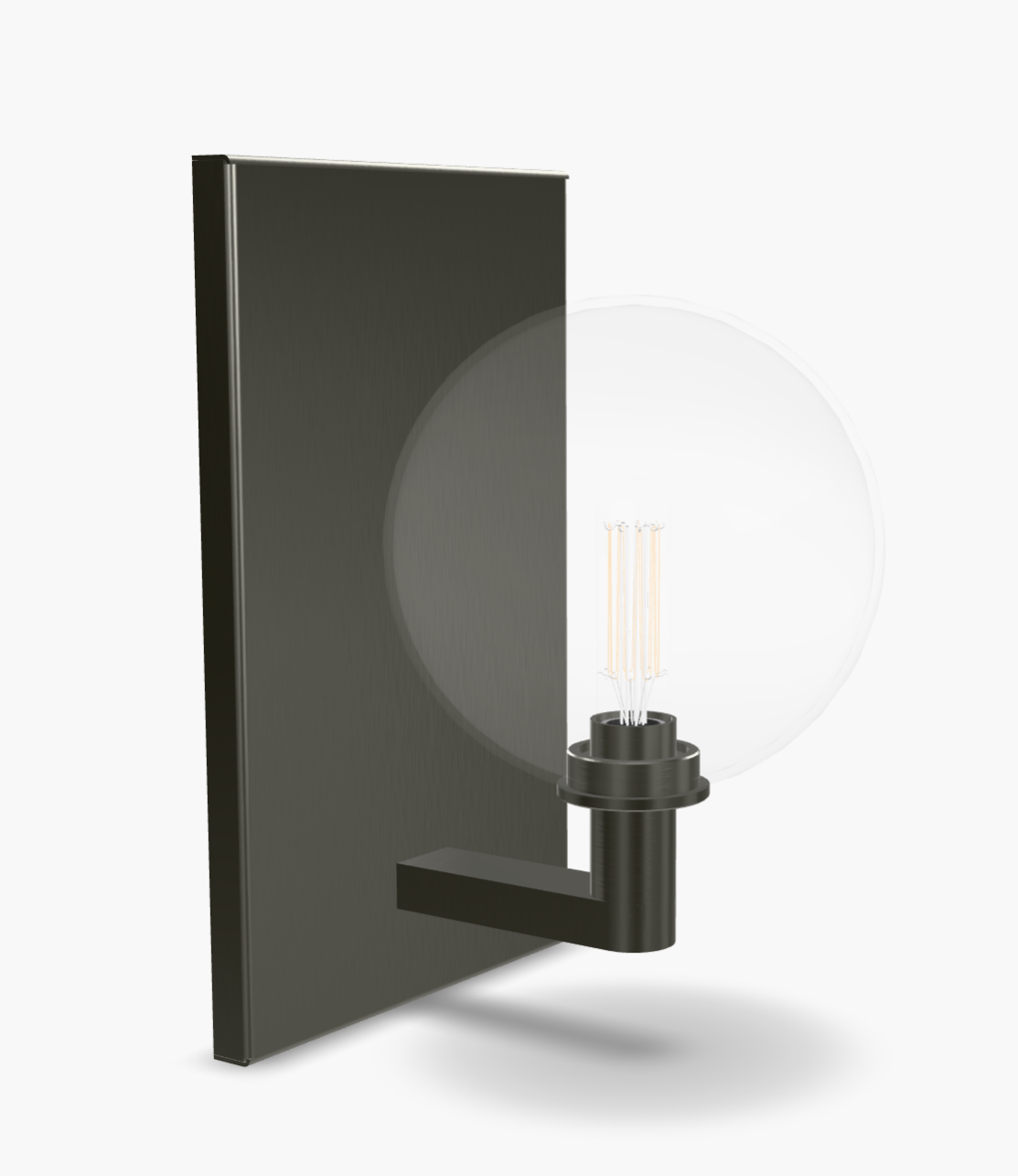 Led Glass Globe Wall Sconce Gambit by Visual & Comfort & Co