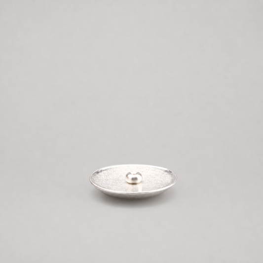 KUON Madoka Kaori Incense Holder in Silver – brass incense holder, photo 1