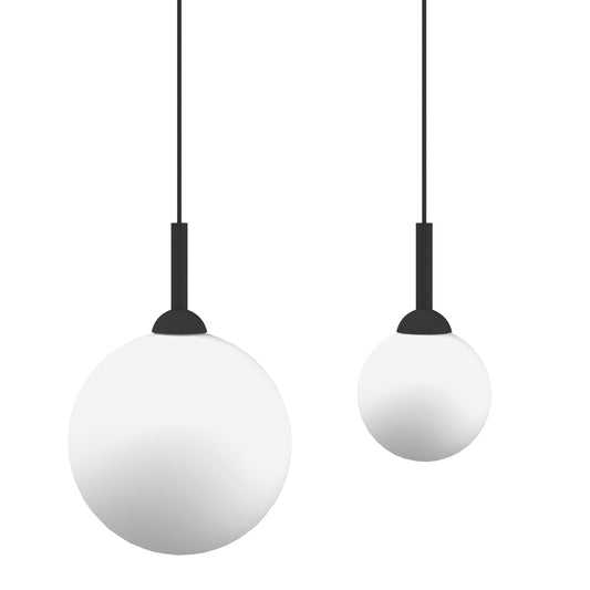 BlackJack Lighting Glass Globe Pendant Light