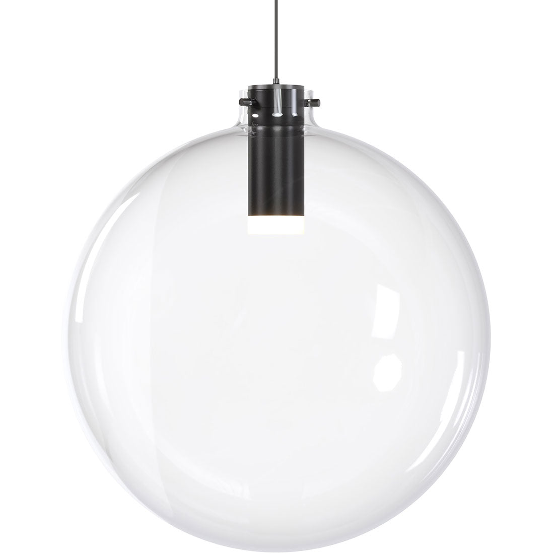 BlackJack Lighting Glass Sphere Pendant Light