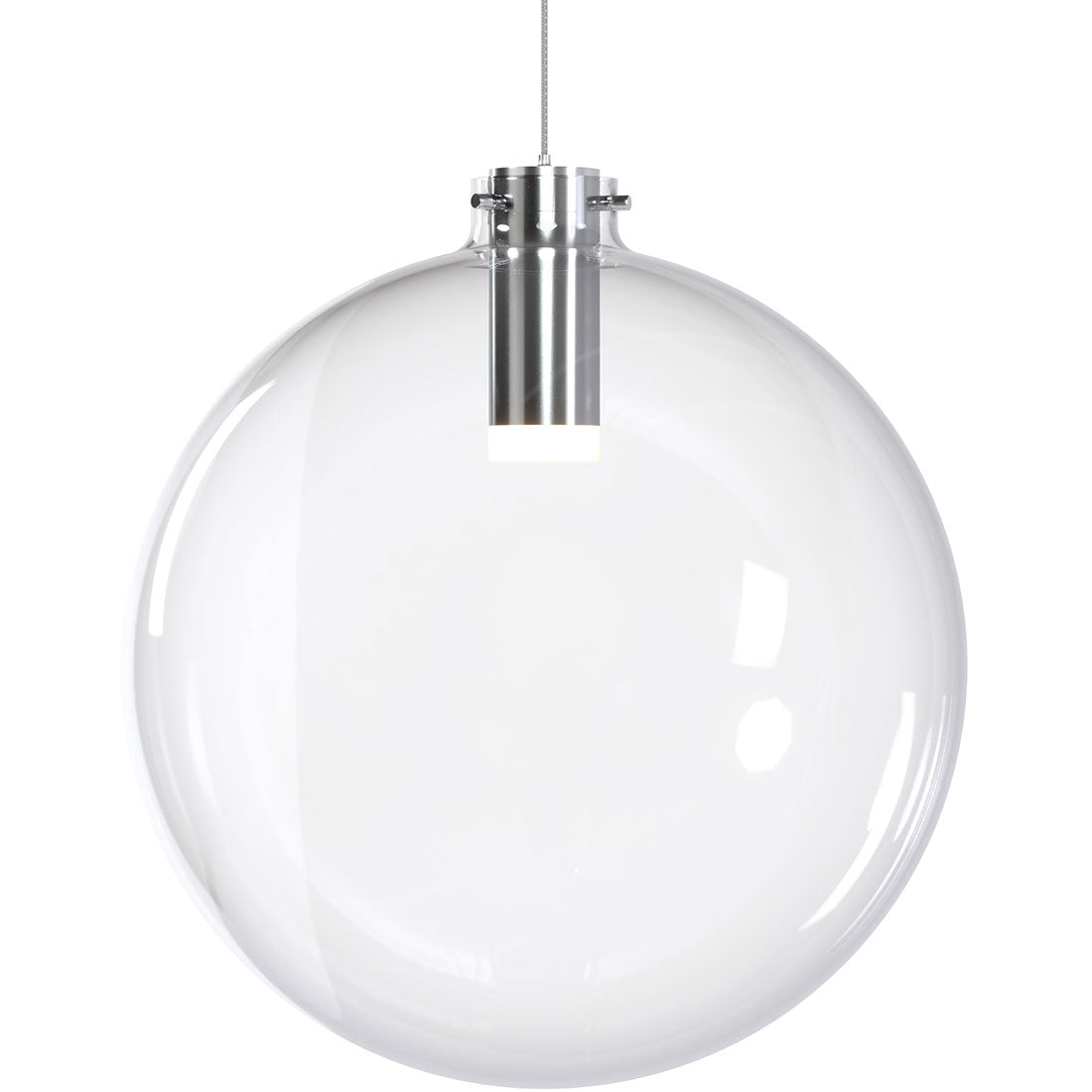 BlackJack Lighting Glass Sphere Pendant Light