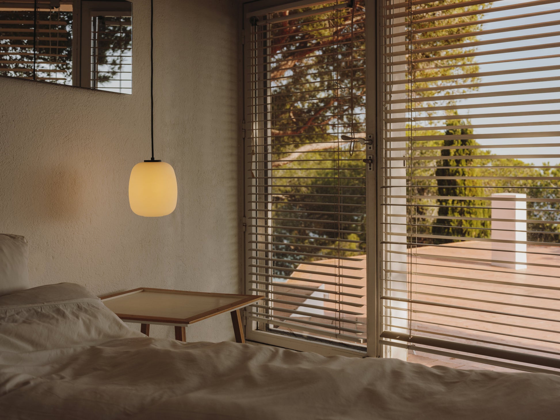 Globo pendant lamp by Santa & Cole styled in modern luxury home