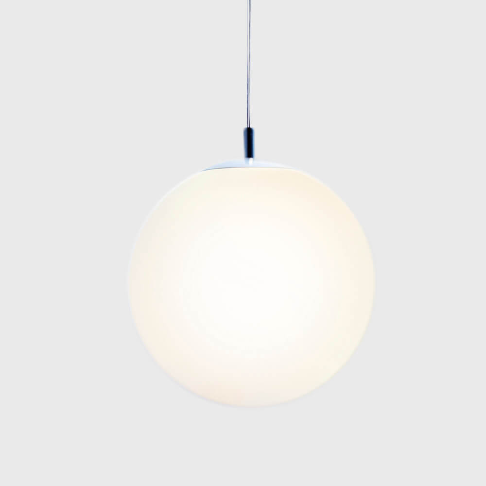 Globo frosted pendant light by Viso, 11.8 in