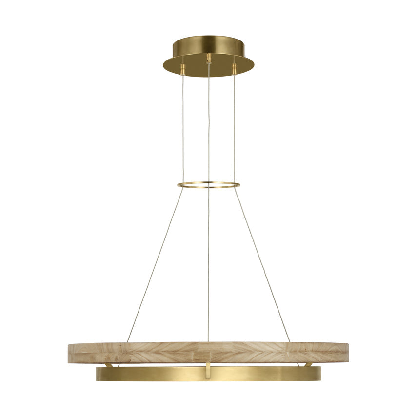 Grace 30-inch Two Ring LED Chandelier by Visual & Comfort & Co