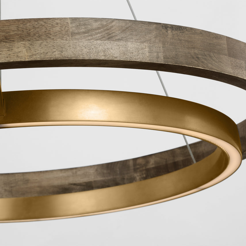 Grace 30-inch Two Ring LED Chandelier by Visual & Comfort & Co