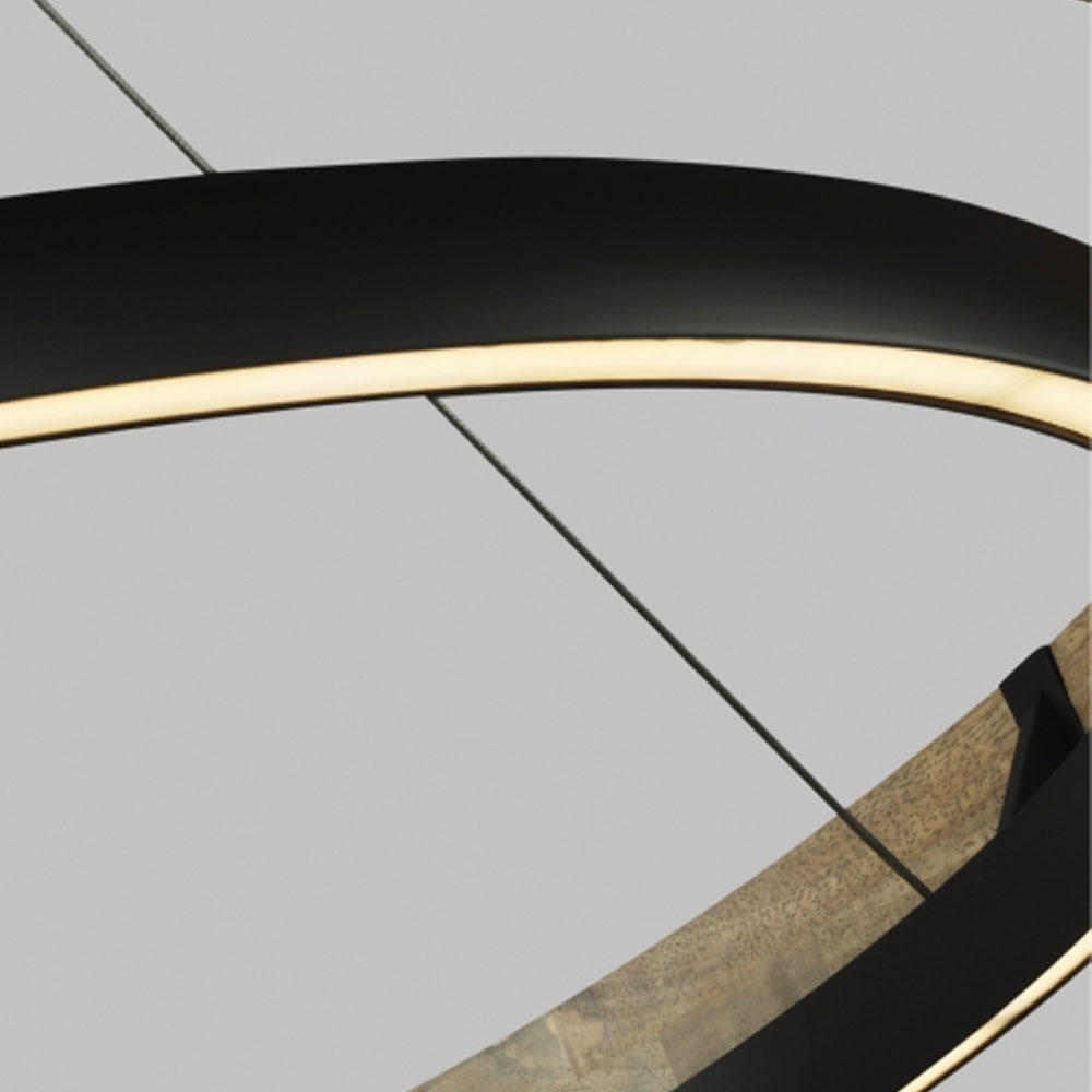 Grace 48-inch Two Ring LED Chandelier by Visual & Comfort & Co