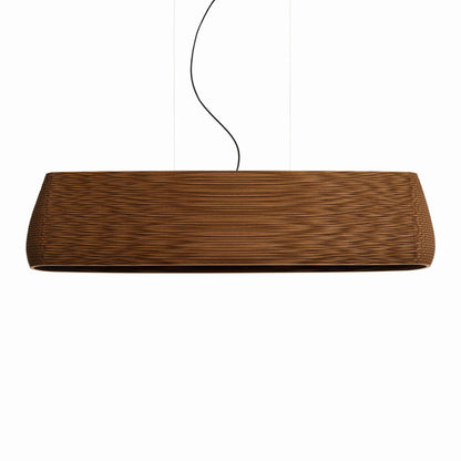Handcrafted Recycled Cardboard Linear Led Pendant Light By Graypants